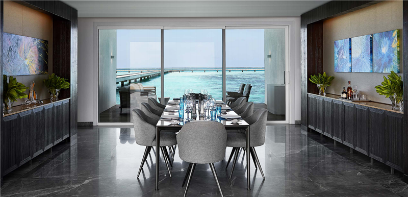 马尔代夫海底套房餐厅